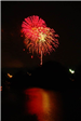 Fireworks over a Lake