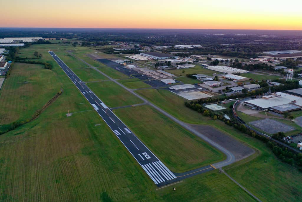 Aerial View of the Air Strip