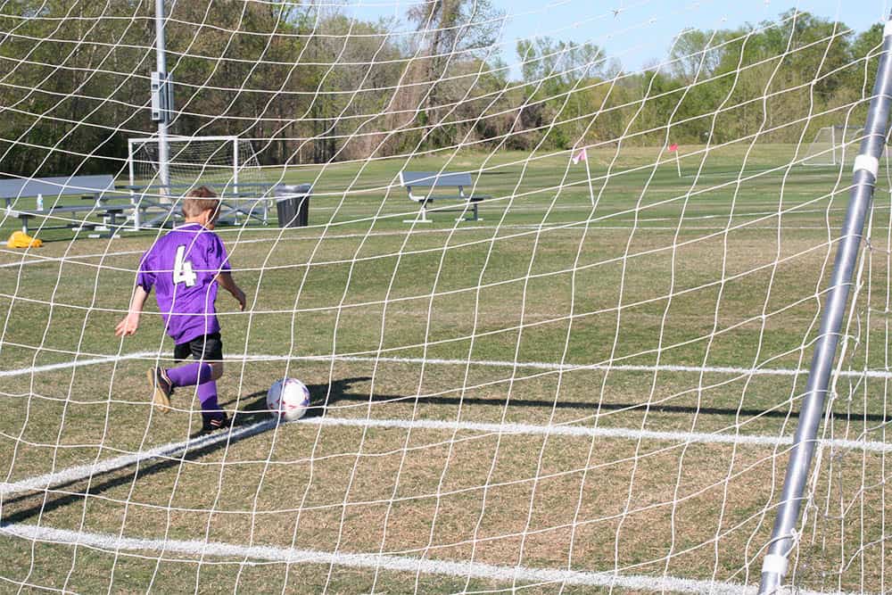 Kid Playing with a Soccer Ball
