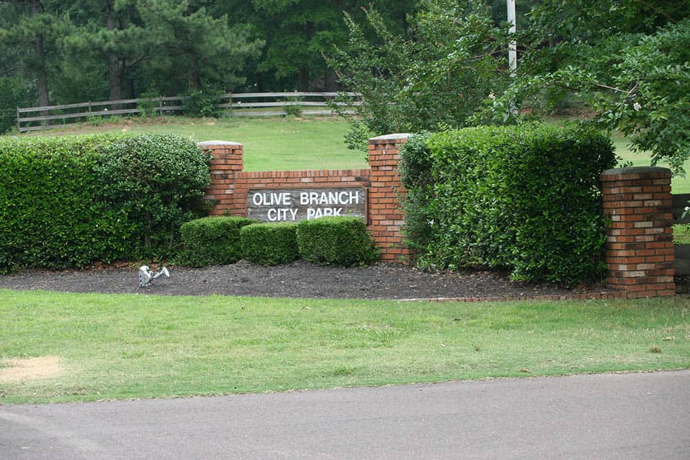 Olive Branch City Park Sign
