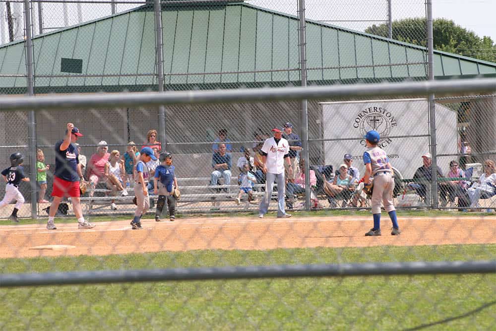 Kids Playing a Softball game